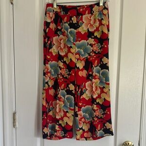 Loft Floral Crop Pants - size 00P